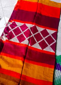 Maroon Cotton Silk Blend