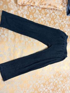 Cozy Ribbed Wide-Leg Pants