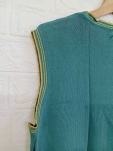 Vintage Green Sleeveless Top