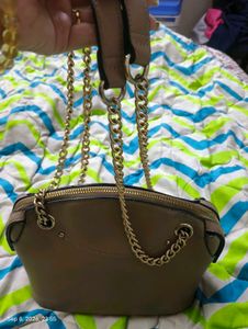 Van Heusen beige Shoulder Bag with Gold Chain