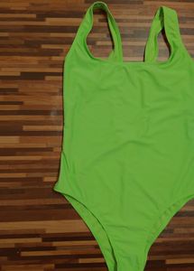 Neon Green Bodysuit/Swimsuit – Primark (Size M)