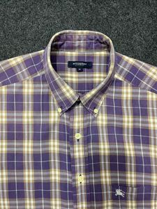 Burberry Plaid Button-Up Shirt