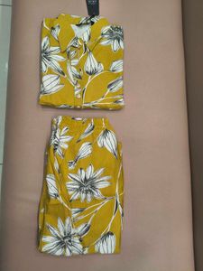 Floral Print Top &amp; Bottom Set