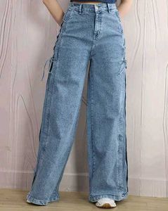 SHEIN Light Blue Wide-Leg Jeans 💙