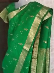 1-Time Used ElegantMeenaWork KanchiPattuSaree-Sti
