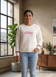Quilted "Shine" Sweatshirt