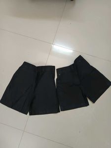 Black Tailored uniform Skorts