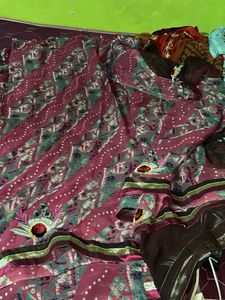 Embroidered Saree