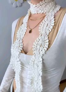 Elegant Crochet Lace Scarf
