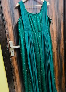 Elegant Green Polka Dot Jumpsuit