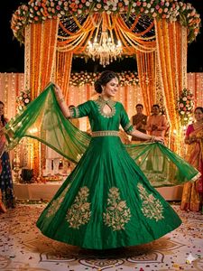 Party Wear Heavy Gown Silk