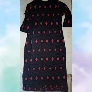 Black printed Kurti