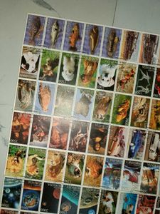 100 Postage stamps sheet