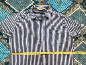 Blue Striped Short Sleeve Shirt