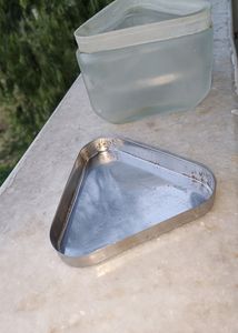 Transparent Glass Container With Steel Lid