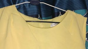 Women's Yellow Frock with pockets