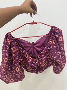 Chic Ruched Off-Shoulder Blouse