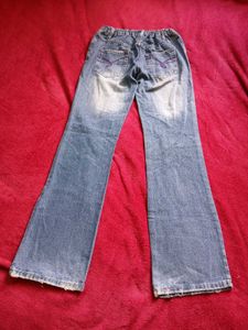 Aesthetic Pinteresty Mid-rise Blue Denim Jeans
