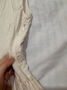 white maxi frock dress