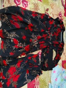 Elegant Floral Print Kurta