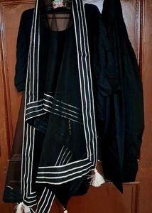 Elegant Black Kurta salwar  with Dupatta