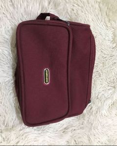 Stylish Mauve Faux Leather Shoulder Bag