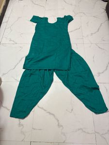 shinny cotton handwork dress