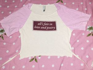 Cute Graphic T-Shirt with Pastel Sleeves