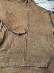 Stylish Brown Sweater Dress