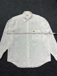 Men's White Linen Shirt