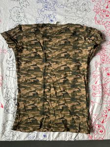 Camouflage Print T-Shirt