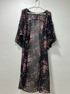 Floral Print Kimono Jacket
