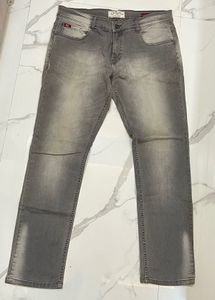 Lee Cooper Men's Grey Washed Jeans