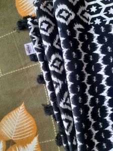 BLACK TASSELS DUPATTA 🩵