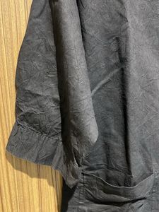 Stylish Black Short Sleeve Button-Up Shirt