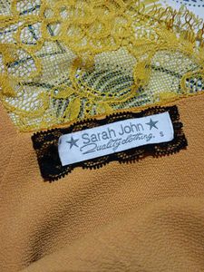 Mustard Yellow Lace Trim Camisole