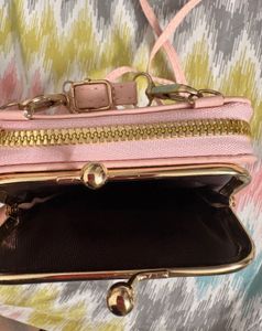 Cute Pink Quilted Sling Bag