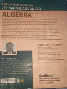 Algebra for JEE Main &amp; Advanced