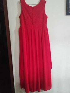 Elegant Red Maxi Dress