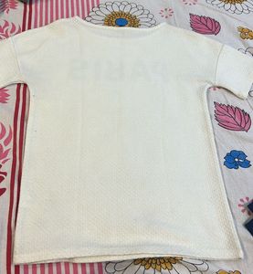 White "Paris" Graphic T-Shirt