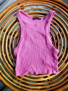 Ribbed Cropped Tank Top