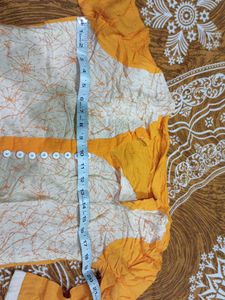 Stylish Yellow and cream colour Kurta