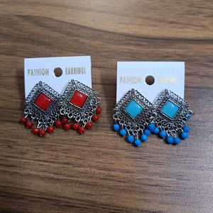 Boho Tribal Earrings pack of 2