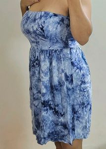 Vero Moda Marble Print Tube Dress