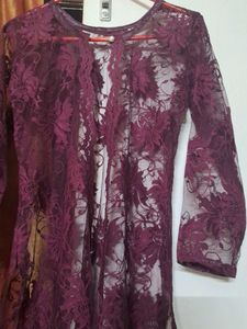 Elegant Lace Shrug long
