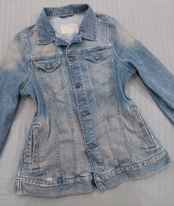 All Saints Faded Denim Jacket