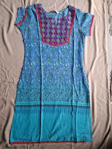 Blue Printed Kurta