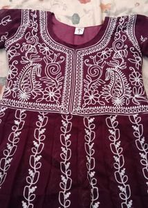 Elegant Embroidered Kurta anarkali
