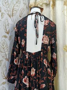 🖤🌼Floral Print Midi Dress🌼🖤