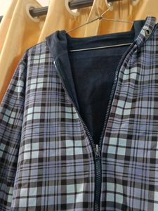 Cozy Plaid Zip-Up Hoodie